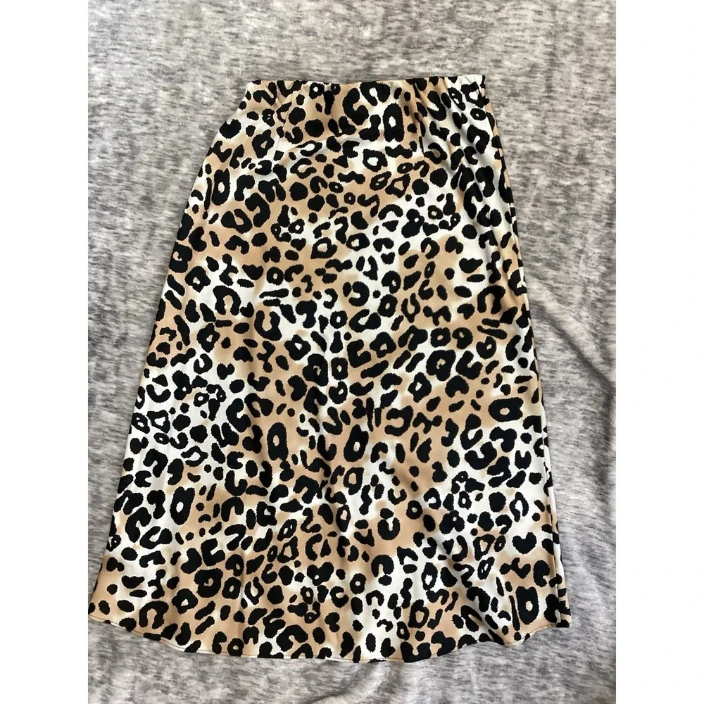 The Drop Women Leopard‎ Maxi Skirt XS